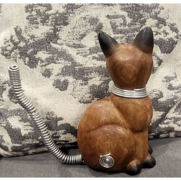 Vintage Teak wood cat - Picture 6 of 7
